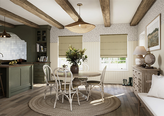 The British Stripe Co. Mary, Derwent No.1 - Roman Blind - Image 6